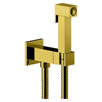Гигиенический комплект REMER Qubika Q64BG золото шлифованное