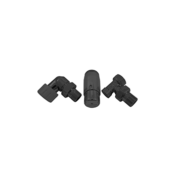 Комплект трехосевой LOTEN DN15 GZ1/2 x GW1/2 с головкой Мини М30х1,5 (L/R) черный