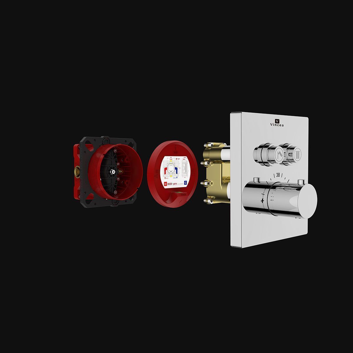 Душевой комплект VINCEA VSFW-3I21T1CH