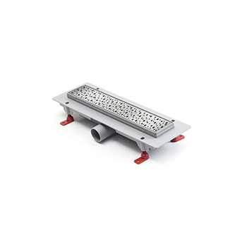 Дренажный канал MCH Square CH 350 S с решеткой и бок. сливом, D40