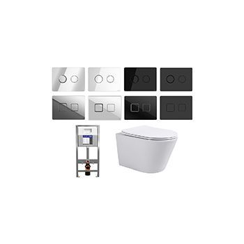 Комплект CERSANIT Aqua Prime 50 + TONI ARTI Forli с сиденьем с микролифтом с клавишей на выбор