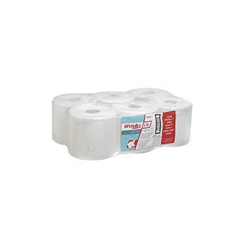 Протирочные салфетки KIMBERLY-CLARK WypAll L10 Extra одноразовые, в упаковке 6 рулонов