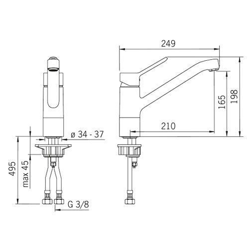 Смеситель для кухни ORAS Aquita 2920F