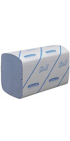 Полотенца для рук KIMBERLY-CLARK Scott Performance, синие, в упаковке 15 пачек