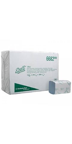 Полотенца для рук KIMBERLY-CLARK Scott Xtra, синие, в упаковке 3600 шт.