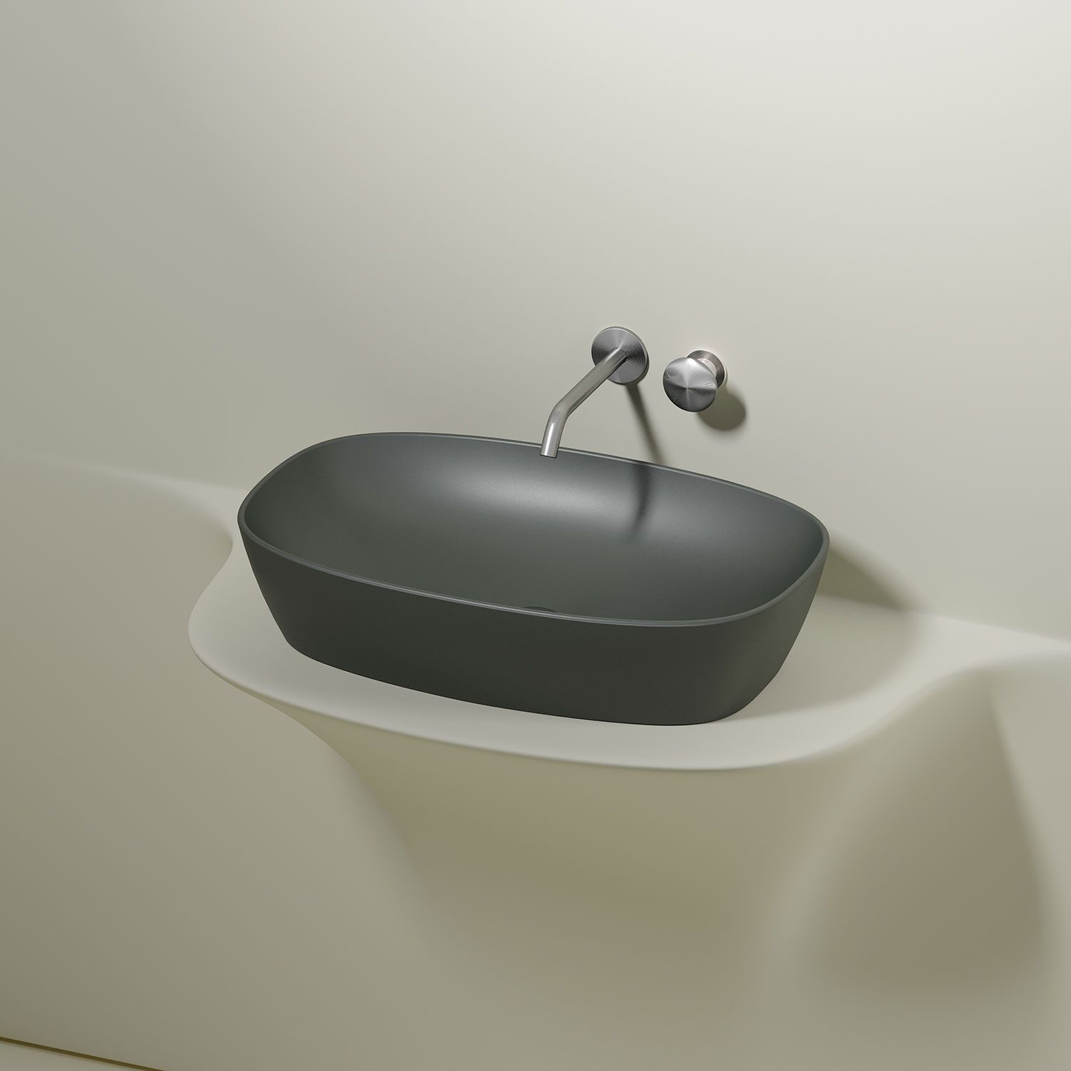 Раковина CERAMICANOVA Element CN6049MH 60 антрацит матовый