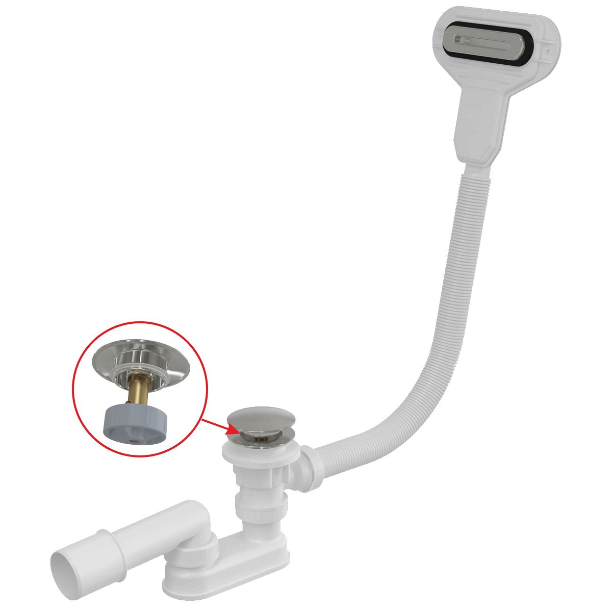 Слив-перелив ALCAPLAST A516CKM-100
