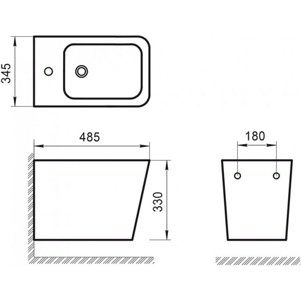 Биде подвесное BELBAGNO Ardente BB0520BH