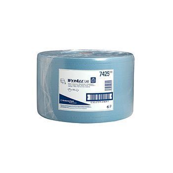 Протирочные салфетки KIMBERLY-CLARK WypAll L30 Ultra+ одноразовые, 1 рулон, синие