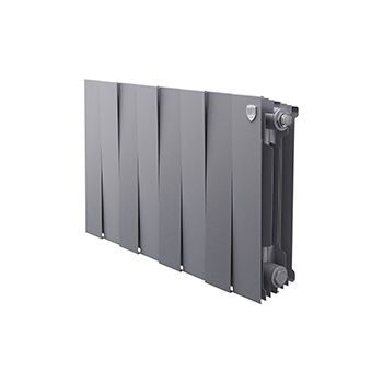 Радиатор ROYAL THERMO PianoForte 300 8С 64/38 БП серебристый матовый