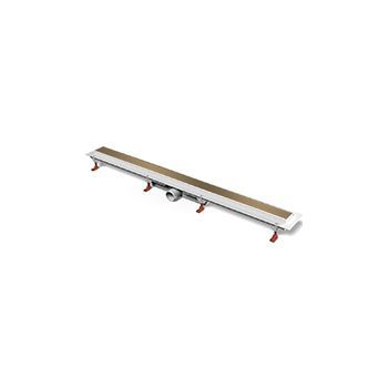 Дренажный канал MCH Klasik/Floor CH 750 K с решеткой и бок. сливом, D40, бронза
