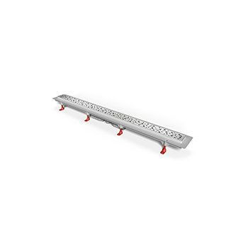 Дренажный канал MCH Square CH 1050/S40 S с решеткой и ниж. сливом, D40