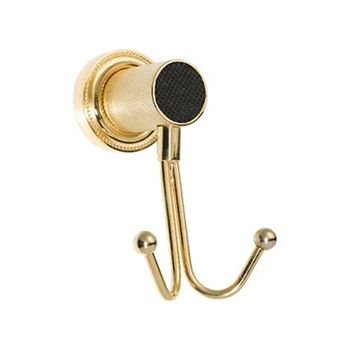 Крючок BOHEME Royal Cristal 10926-G-B двойной Gold/Black
