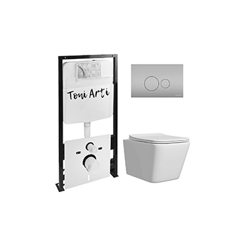 Комплект TONI ARTI TA-01 + Noche с сиденьем с микролифтом, с клавишей Baglio TA-0080