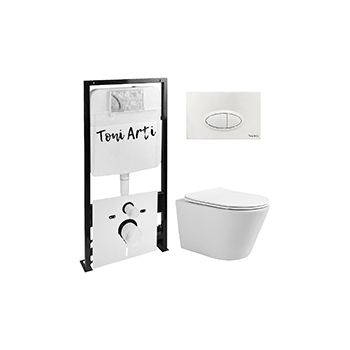 Комплект TONI ARTI TA-01 + Forli с сиденьем с микролифтом, с клавишей Freto TA-0052