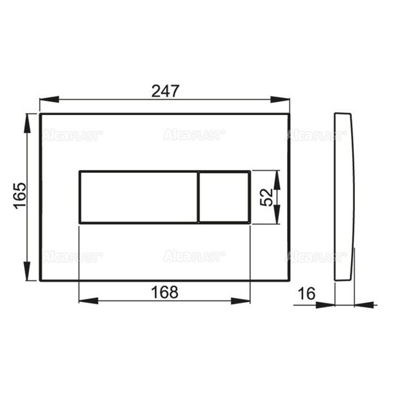 Кнопка смыва ALCAPLAST M375