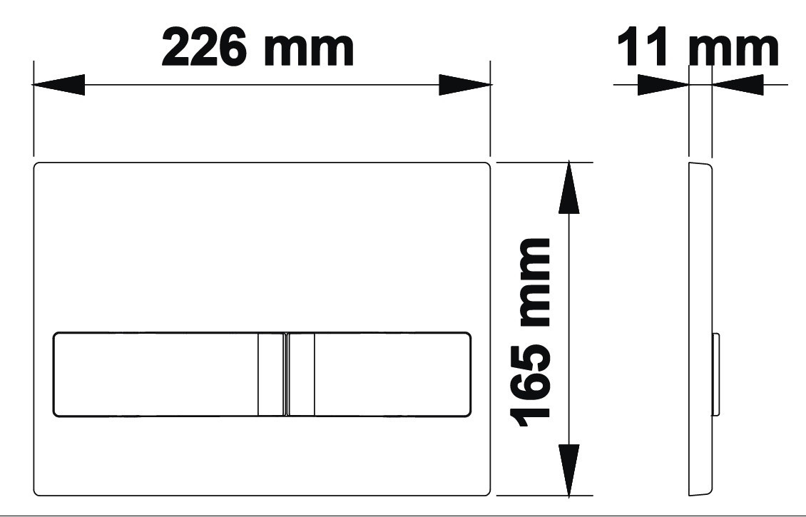 Кнопка смыва BERGES Novum L6 40016 черная глянцевая