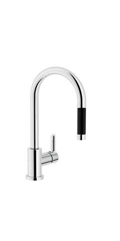 Смеситель для кухни NOBILI ABC с выдвижным изливом AB87137/1CR Chrome