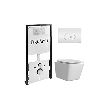 Комплект TONI ARTI TA-01 + Noche с сиденьем с микролифтом, с клавишей Baglio TA-0082
