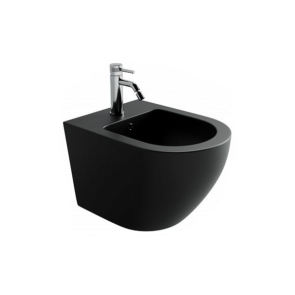 Биде подвесное CERAMICANOVA Uno CN11002MB черный матовый
