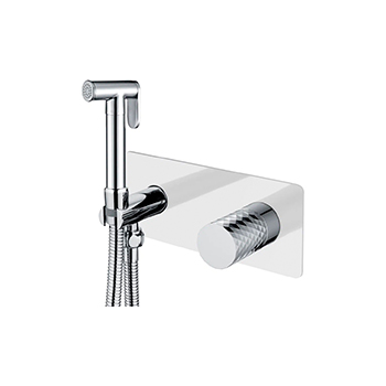 Гигиенический комплект BOHEME Stick ручка Diamond 127-WCR White/Chrome