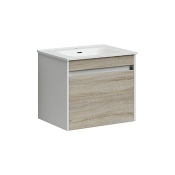 Тумба с раковиной SANCOS Smart 60 дуб бардолино/белый