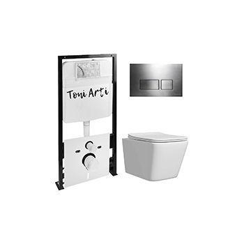 Комплект TONI ARTI TA-01 + Noche с сиденьем с микролифтом, с клавишей Noche TA-0047