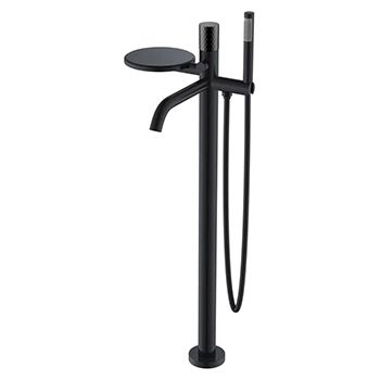 Смеситель для ванны BOHEME Stick ручка Diamond 129-BB Black