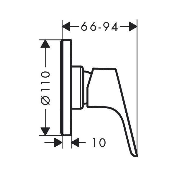 Встраиваемый смеситель HANSGROHE Focus 31961000