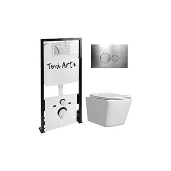 Комплект TONI ARTI TA-01 + Noche с сиденьем с микролифтом, с клавишей Baglio TA-0087