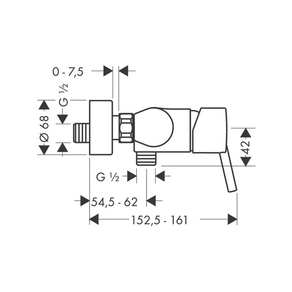 Смеситель для душа HANSGROHE Talis S 32620000