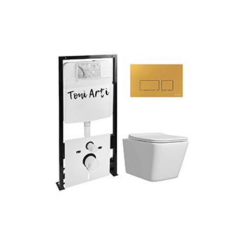 Комплект TONI ARTI TA-01 + Noche с сиденьем с микролифтом, с клавишей Noche TA-0043