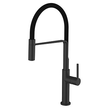 Смеситель для кухни CLEVER Chef Slim Negro с выдвижным изливом 60146