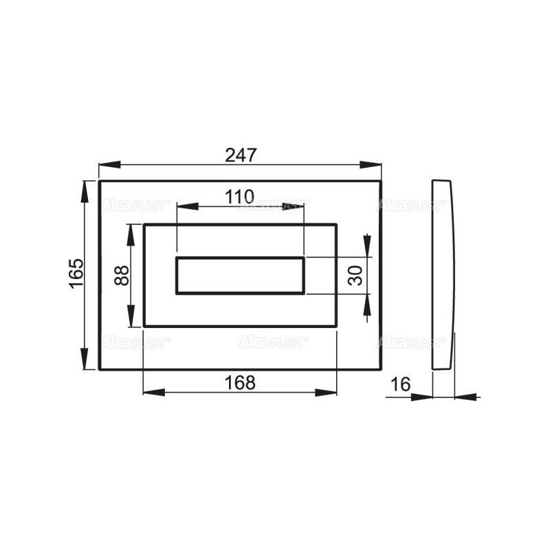 Кнопка смыва ALCAPLAST M478