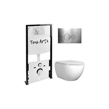 Комплект TONI ARTI TA-01 + Baglio с сиденьем с микролифтом, с клавишей Baglio TA-0087