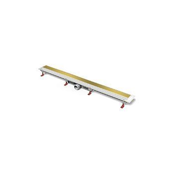 Дренажный канал MCH Klasik/Floor CH 650 K с решеткой и бок. сливом, D40, золото