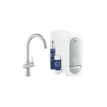 Смеситель для кухни GROHE Blue с фильтрацией, охлаждением и газированием 31455DC0