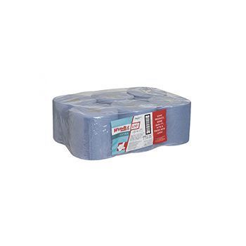 Протирочные салфетки KIMBERLY-CLARK WypAll L10 Extra одноразовые, в упак. 6 рулонов, синие