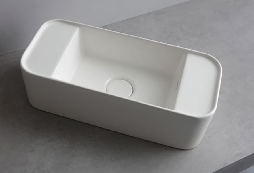 Раковина WHITE CERAMIC Geo Mini 50 без отверстия