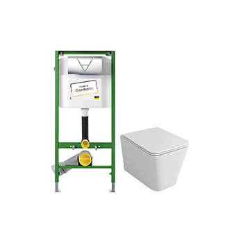 Комплект VIEGA Eco-WC 673192 + OWL Vatter Ruta-H с сиденьем с микролифтом, клавиша хром