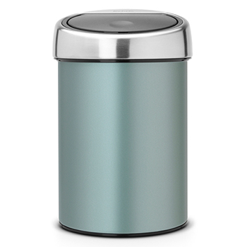 Ведро для мусора BRABANTIA Touch Bin 3 л, мятный металлик