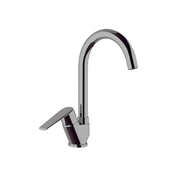Смеситель для кухни REMER Vanity с поворотным изливом V42BNPO никель матовый