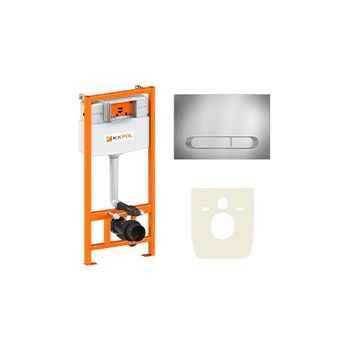 Инсталляция для унитазов KK-POL Premium SET/M501/060/K с кнопкой смыва M09