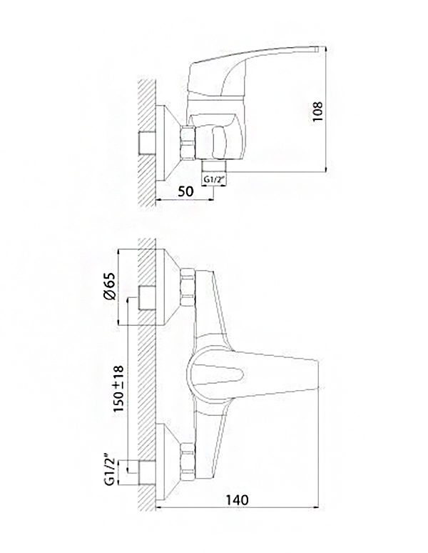Смеситель для душа ROSSINKA Silvermix D D40-41