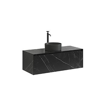 Тумба под раковину SANCOS Stone 120 черный мрамор