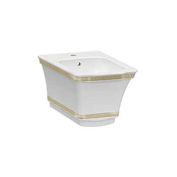 Биде подвесное BOHEME Hermitage 953-G узор Gold