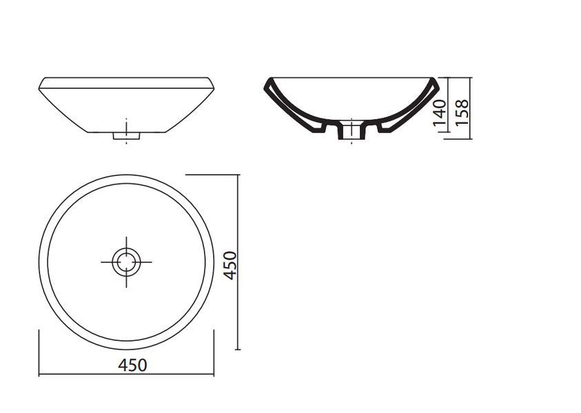 Раковина CREAVIT MN045.4 45x45