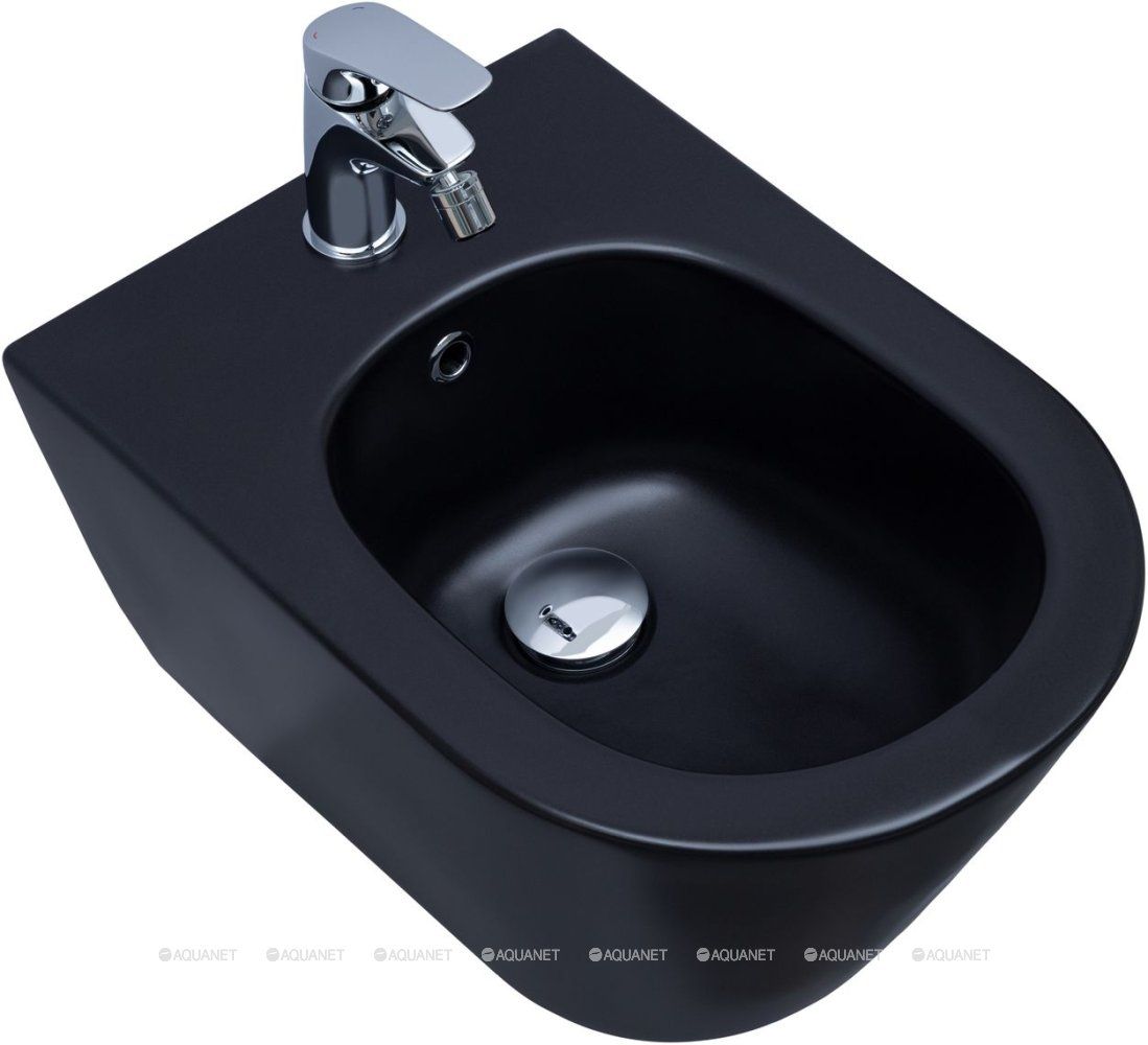 Биде подвесное AQUANET Lake-B2 316464 черный матовый