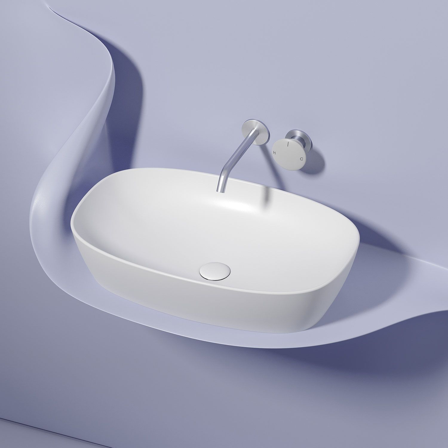 Раковина CERAMICANOVA Element CN6049MW 60 матовый