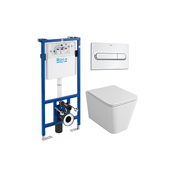 Комплект ROCA Duplo WC 890090020 + OWL Vatter Ruta-H с сиденьем с микролифтом, клавиша хром